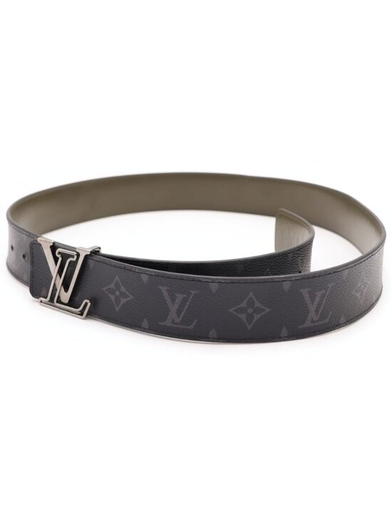Louis Vuitton LV Line Reversible Monogram Eclipse Belt Black Khaki main image 4
